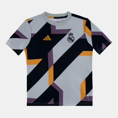 اديداس تيشيرت كرة القدم ريال مدريد بري-ماتش للاطفال أزرق