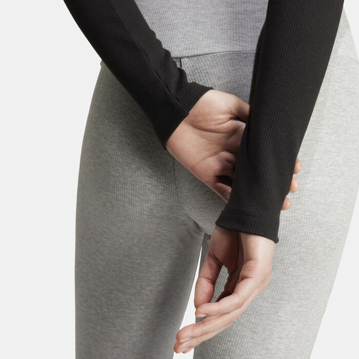 اديداس اورجينال بلوزة اسينشالز ريبيد كروب للنساء أسود image number 4