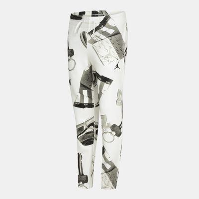 جوردن بنطال بروكلين الرياضي بتصميم مطبوع للأطفال عاجي