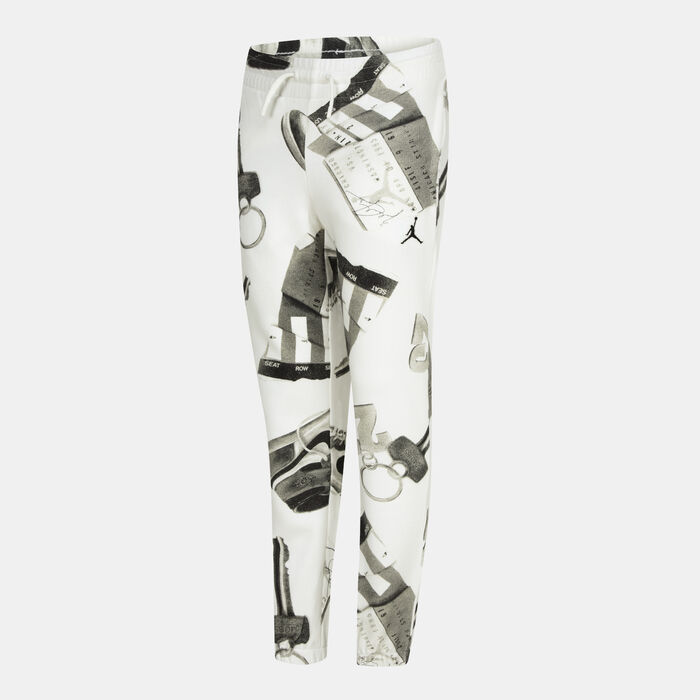 جوردن بنطال بروكلين الرياضي بتصميم مطبوع للأطفال عاجي image number 0