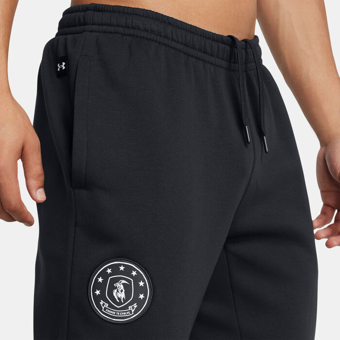 اندر ارمر بنطال التمرين بروجكت روك ايكون فليس للرجال أسود image number 4