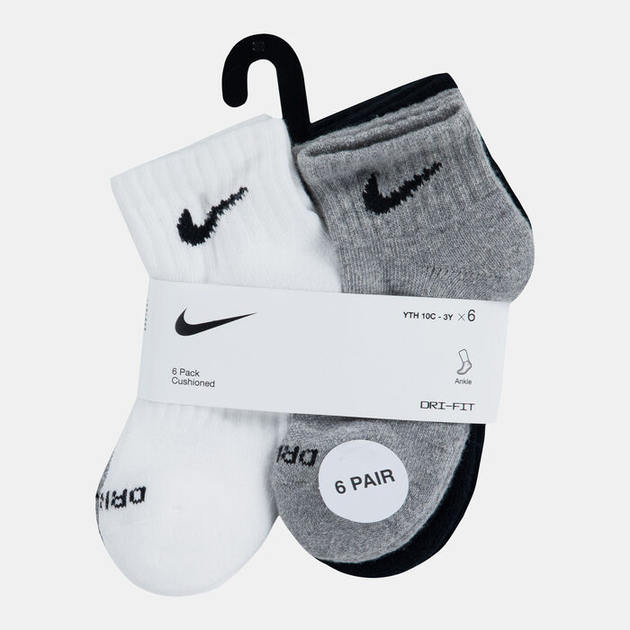 نايكي جوارب دراي-فت بيرفورمانس بيزيكس أنكل للأطفال (6 أزواج) متعدد image number 2