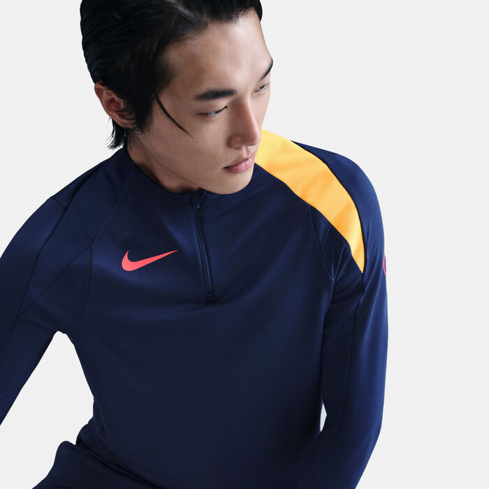 نايكي تيشيرت كرة القدم سترايك توتال 90 بربع سحاب للرجال أزرق image number 5