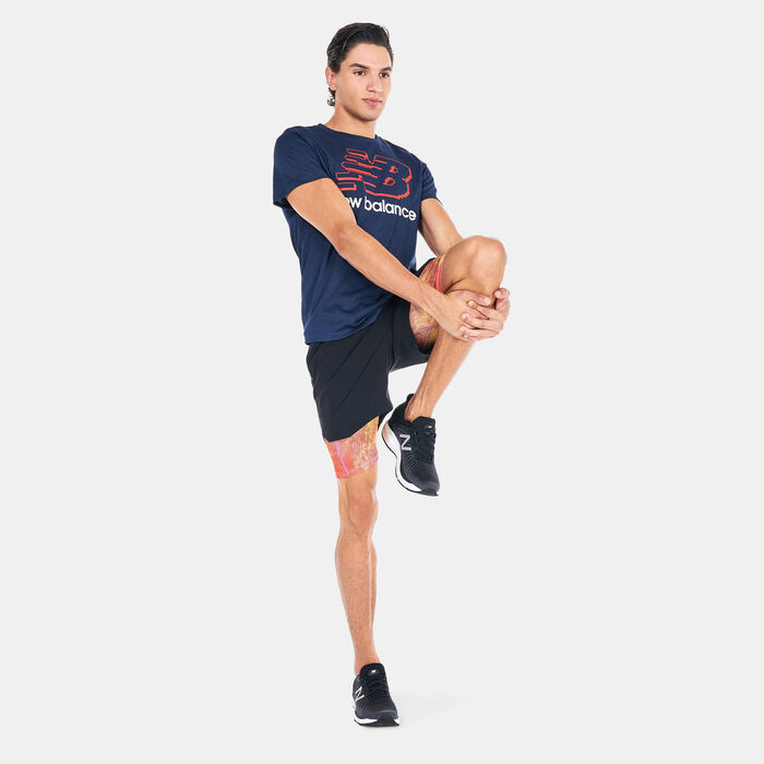 نيو بالانس شورت امباكت رن AT 7 إنش 2 إن 1 للرجال أسود image number 2