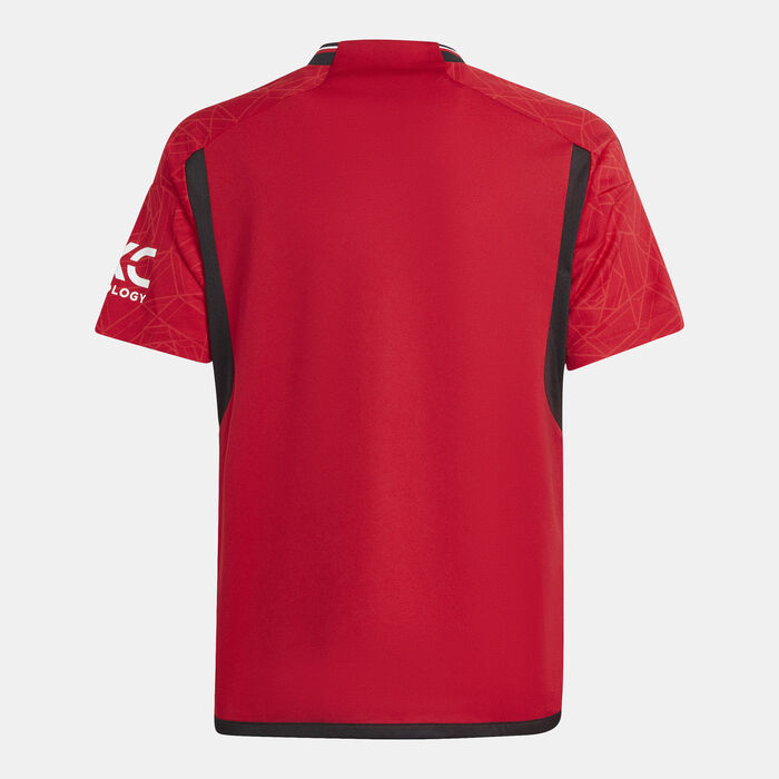 اديداس تيشيرت مانشستر يونايتد الأساسي للاطفال - 2023/24 أحمر image number 1