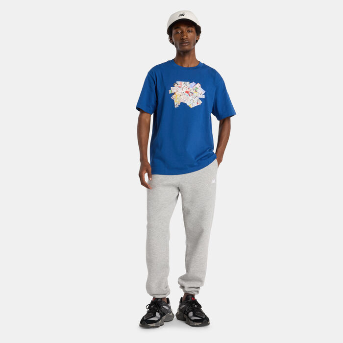 نيو بالانس تيشيرت أثليتيكس تيكت للرجال أزرق image number 2