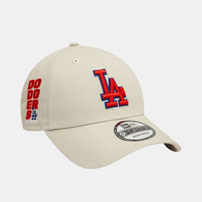 نيو ايرا قبعة MLB لوس أنجلوس دودجرز سايد باتش 9فورتي للرجال بيج image number 2