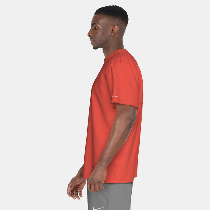 نايك سويم تيشيرت السباحة أيقون هيدرو للرجال أحمر image number 5