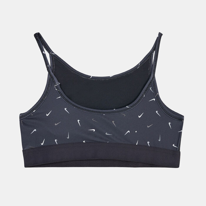 نايكي صدرية رياضية دراي-فت تروفي بدعم متوسط للاطفال الكبار أسود image number 1