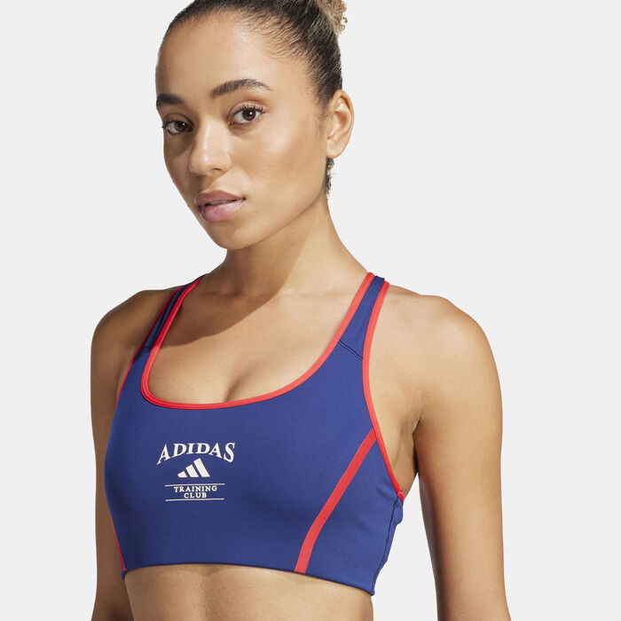 اديداس صدرية تدريب رياضية باور امباكت بدعم متوسط للنساء أزرق image number 3