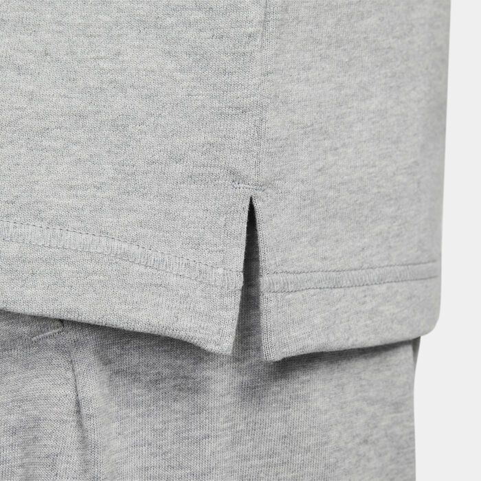 نايكي كلوب تيشيرت بولو نت بأكمام طويلة للرجال رمادي image number 5