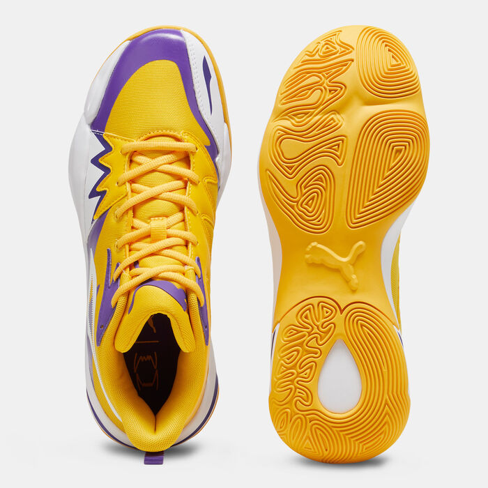 بوما حذاء كرة السلة جيناتكس للرجال أصفر image number 3