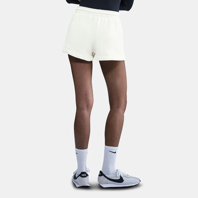 نايكي شورت سبورتسوير فينيكس فليس للنساء أبيض