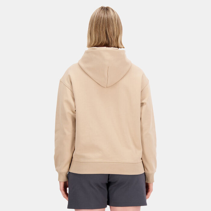 نيو بالانس هودي أثليتكس فرينش تيري للنساء رمادي image number 1