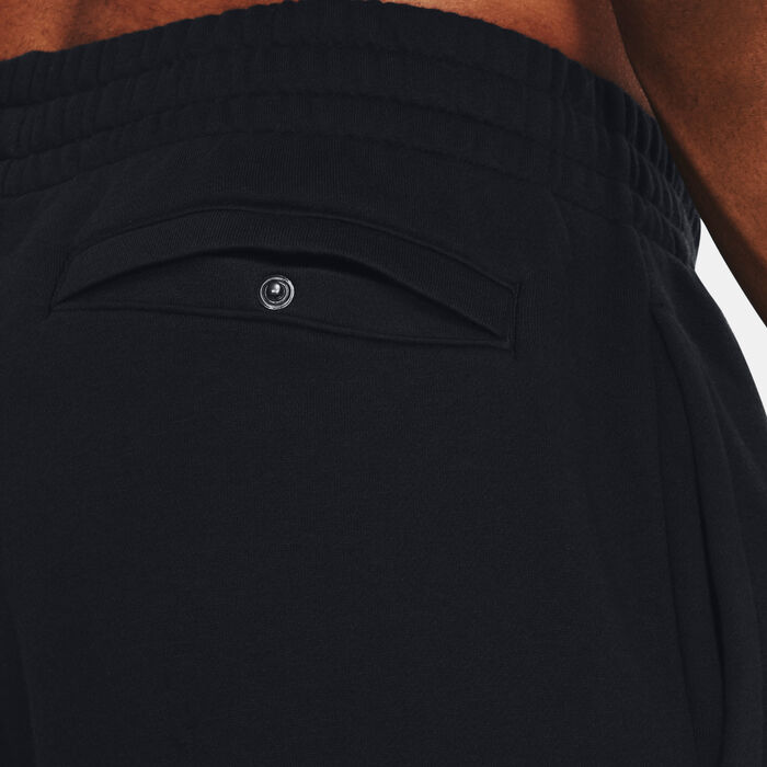 اندر ارمر طقم هودي وبنطال رايفال فليس للرجال أسود image number 3