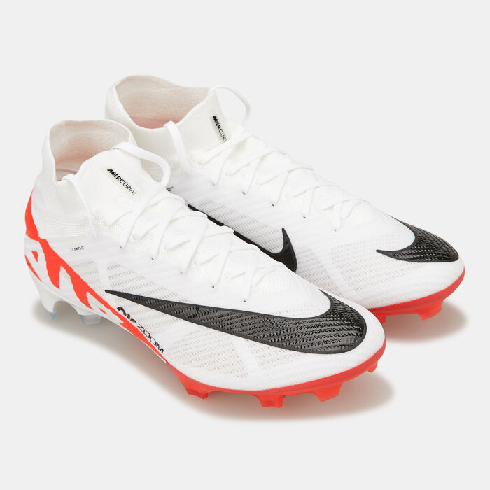 نايكي حذاء كرة القدم زوم ميركوريال سوبرفلاي 9 ايليت لملاعب العشب الطبيعي للرجال أبيض image number 2