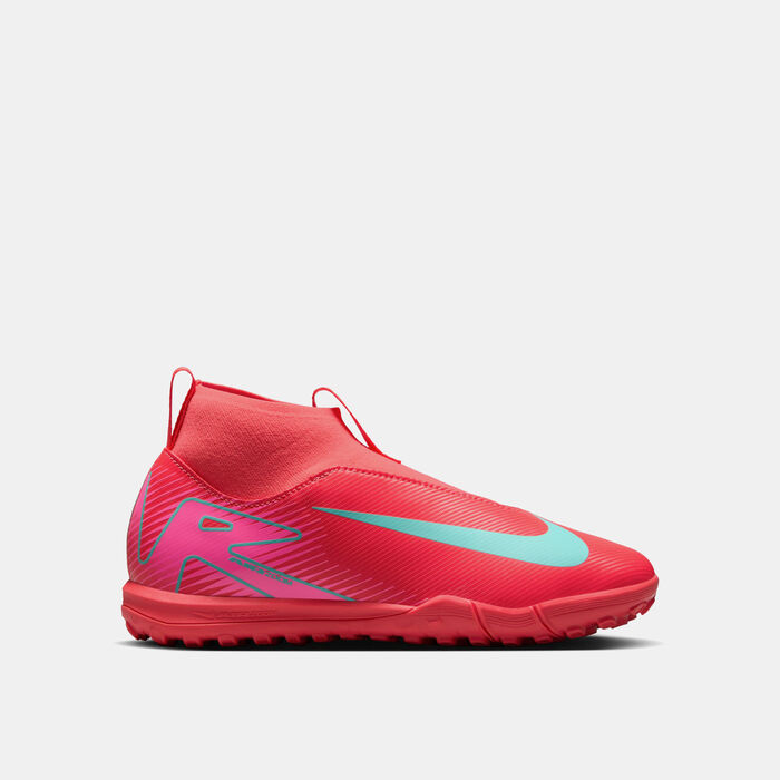 نايكي حذاء كرة القدم ميركوريال سوبرفلاي 10 اكاديمي لملاعب العشب الصناعي للاطفال أحمر image number 0