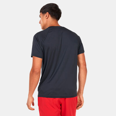 نايك سويم تيشيرت السباحة هايدروجارد للرجال أسود