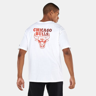 نيو ايرا تيشيرت شيكاجو بولز NBA نيون فيد للرجال أبيض