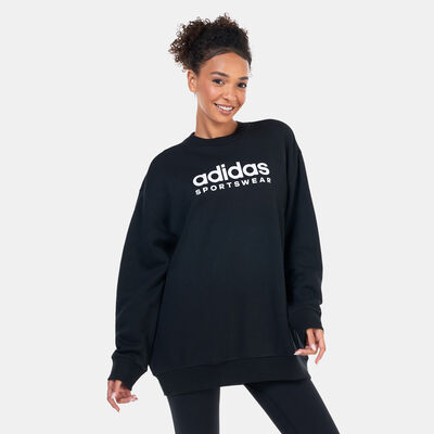 اديداس سويت شيرت اول سيزون جرافيك للنساء أسود