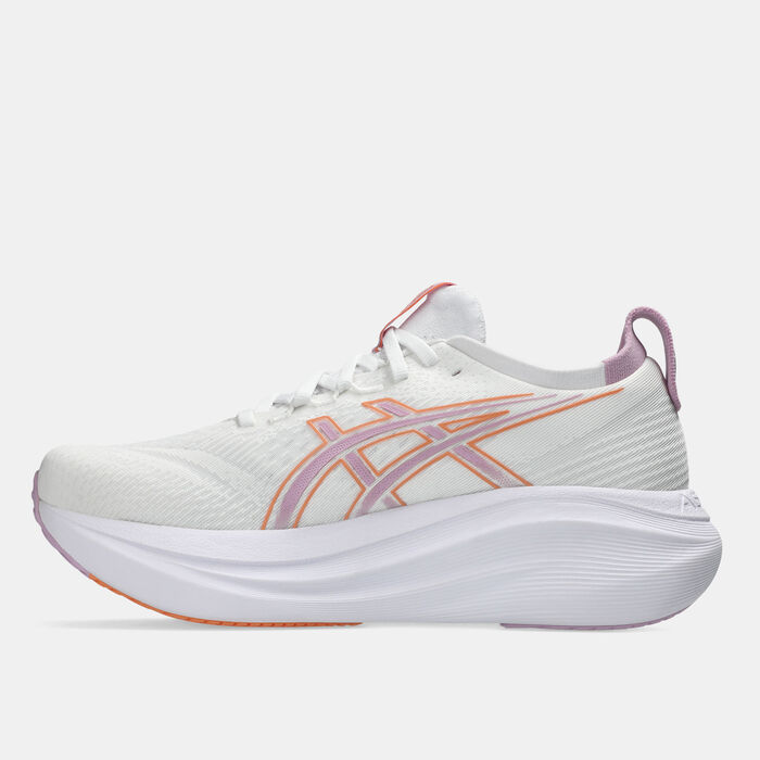 اسيكس حذاء الجري جيل نيمبوس 27 للنساء أبيض image number 3