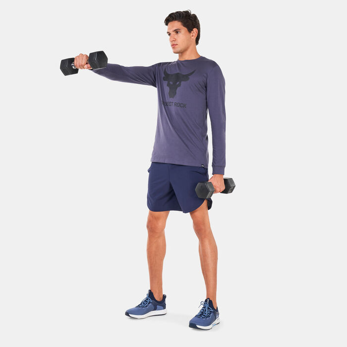 اندر ارمر تيشيرت بروجكت روك براهما بول بأكمام طويلة للرجال بنفسجي image number 2