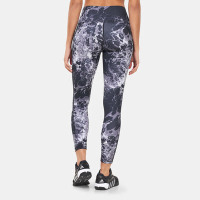 اديداس ليقنز اليوغا اسينشالز برينت 7/8 للنساء متعدد