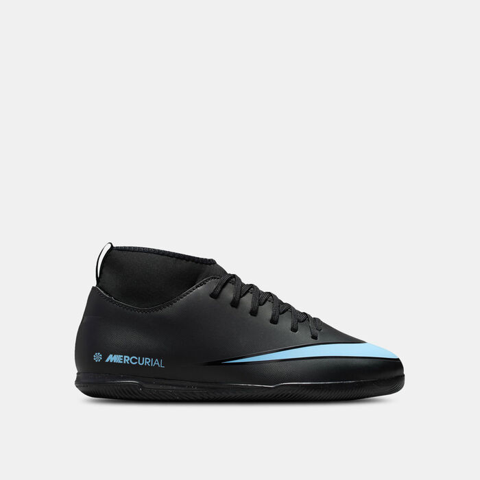 نايكي حذاء كرة قدم ميركوريال سوبرفلاي 10 كلوب للملاعب الداخلية للرجال أسود image number 0