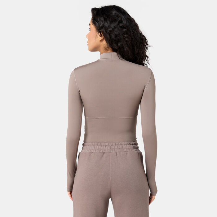 ذا چيفينج موڤمنت بودي سوت بأكمام طويلة للنساء بنى image number 1