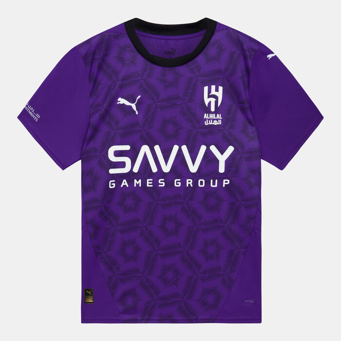 بوما تيشيرت كرة القدم الهلال 24/25 ثيرد ربليكا للرجال بنفسجي image number 0