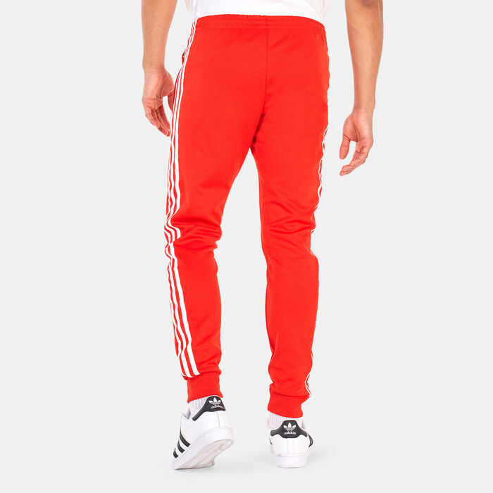 اديداس اورجينال بنطال اديكلر كلاسيكس برايم بلو SST تراك للرجال أحمر image number 1