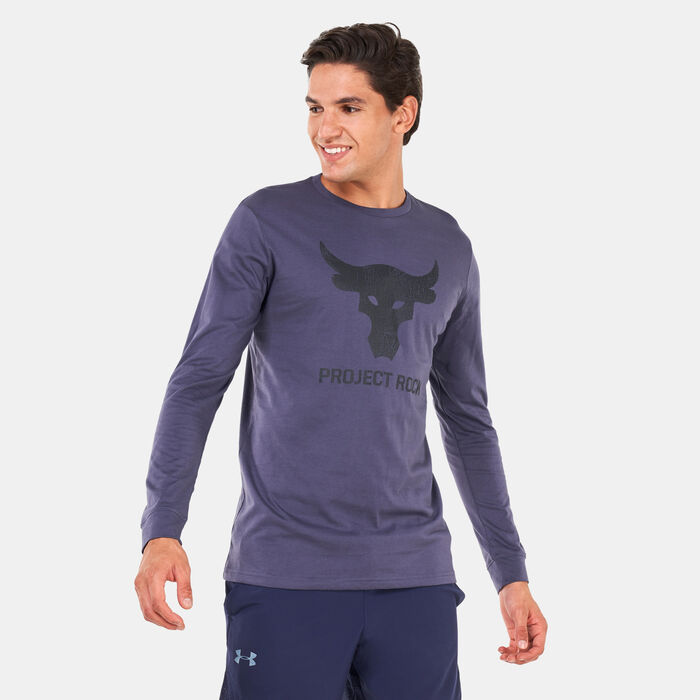 اندر ارمر تيشيرت بروجكت روك براهما بول بأكمام طويلة للرجال بنفسجي image number 0