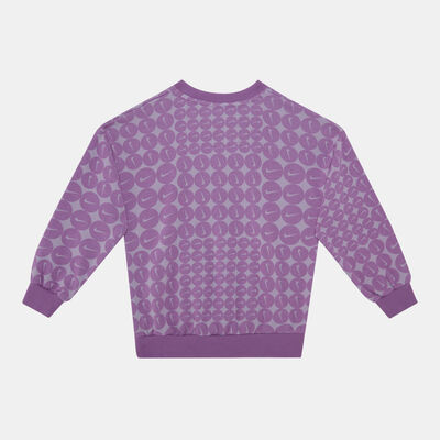 نايكي سويت شيرت ايسنشيالز أول أوفر برنت للأطفال بنفسجي