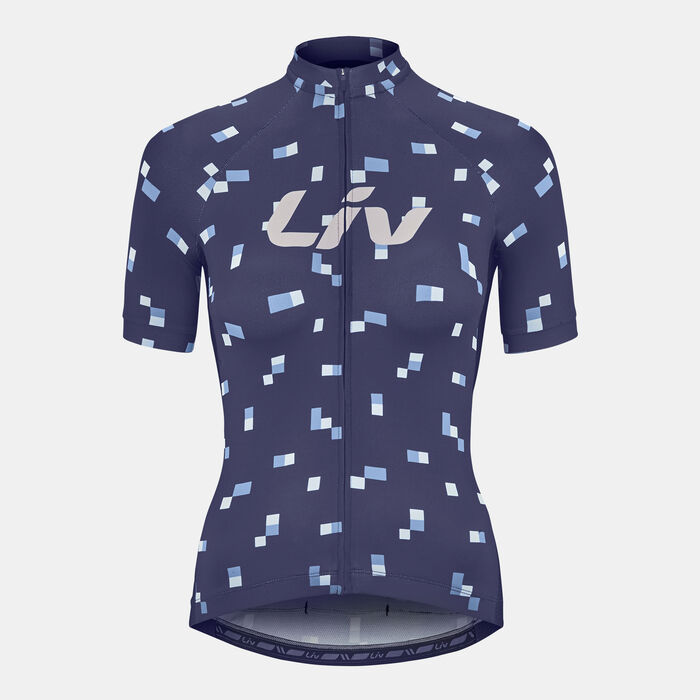 جاينت تيشيرت ركوب الدراجة ليف بيليف للنساء أزرق image number 0