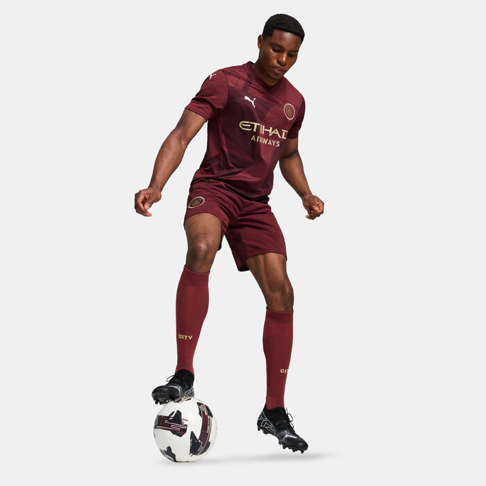 بوما تيشيرت كرة القدم مانشستر سيتي 24/25 ثيرد ريبليكا للرجال بنفسجي image number 2