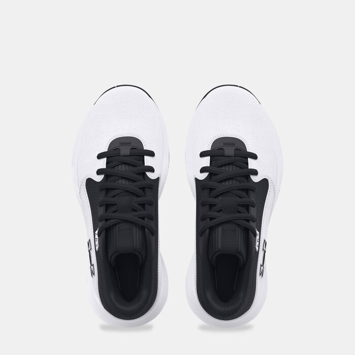 اندر ارمر حذاء كرة السلة لوكداون 7 للأطفال أبيض image number 4