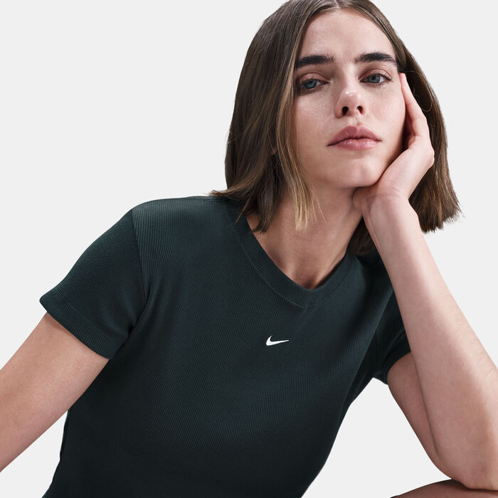 نايكي تيشيرت سبورتسوير ريبد للنساء أخضر image number 4