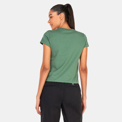 فانس تيشيرت سكيت ميني للنساء أخضر