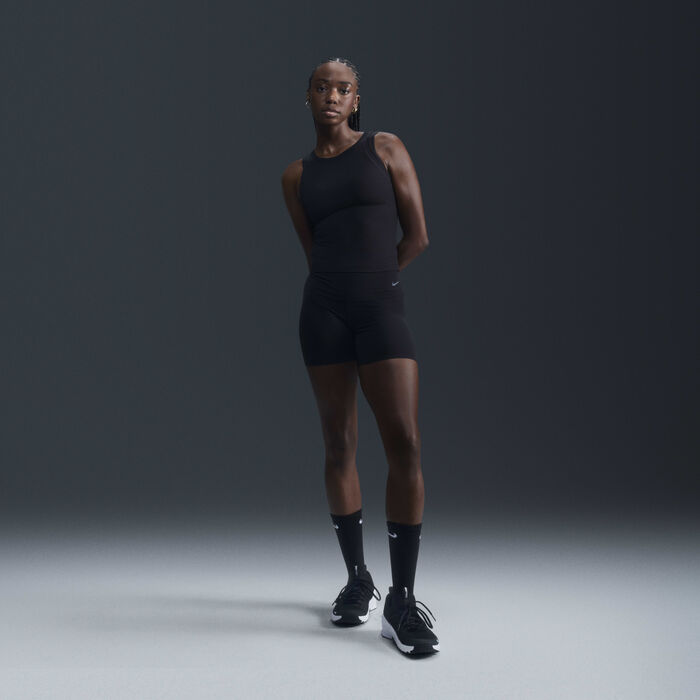 نايكي قميص بلا أكمام دراي فت زنفي ريب للنساء أسود image number 3