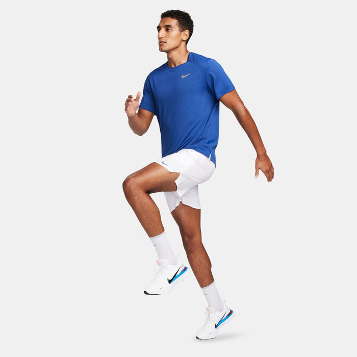 نايكي تيشيرت الجري مايلر دراي-فت يو في للرجال أزرق image number 2