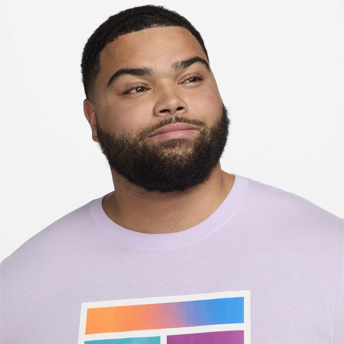 نايكي نايكي-كورت دراي-فت تيشيرت التنس للرجال وردي image number 6