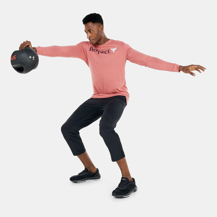 اندر ارمر تيشيرت بروجكت روك ريسبكت للرجال وردي image number 2