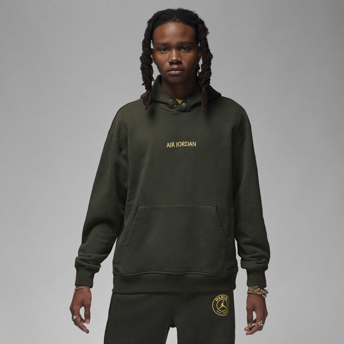 جوردن باريس سان جيرمان هودي بلوفر فليس ووردمارك للرجال أخضر image number 0