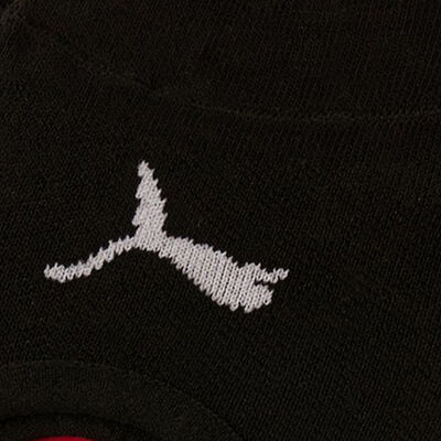 بوما جوارب فوتي للرجال (مجموعة من 3 أزواج) أسود