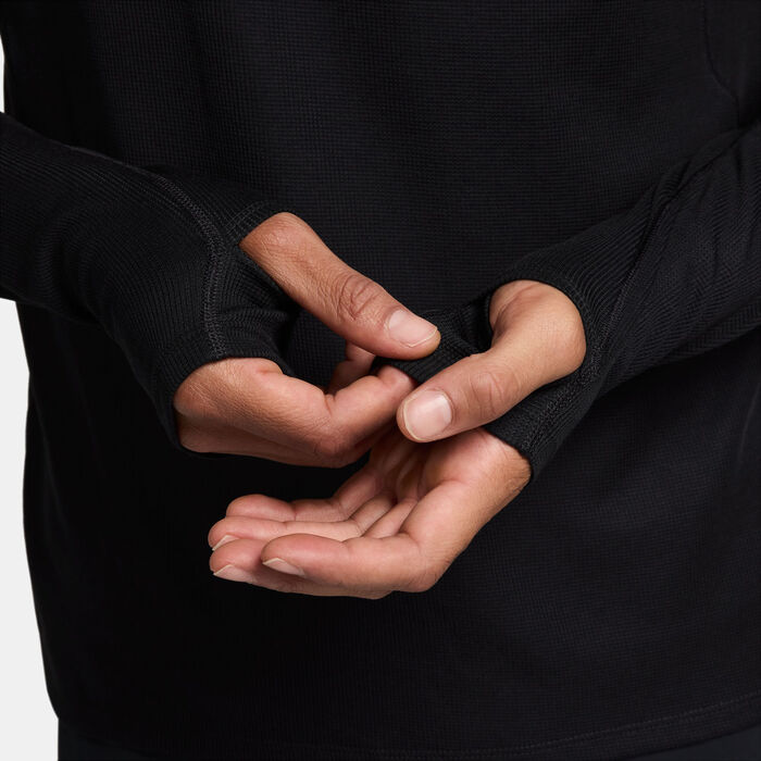 نايكي قميص دراي-فت تريل طبقة وسطى للرجال أسود image number 5