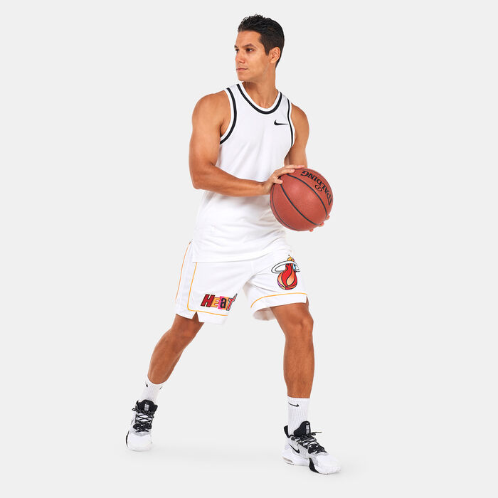 نايكي شورت ميامي هيت سيتي اديشن دراي-فت NBA سوينجمان للرجال - 2022/23 أبيض image number 2