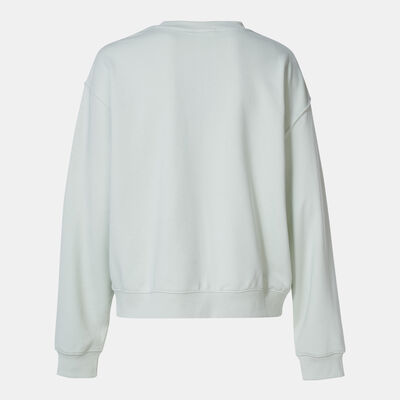 نيو بالانس سويت شيرت سبورت ايسنشالز فرينش تيري للنساء أخضر