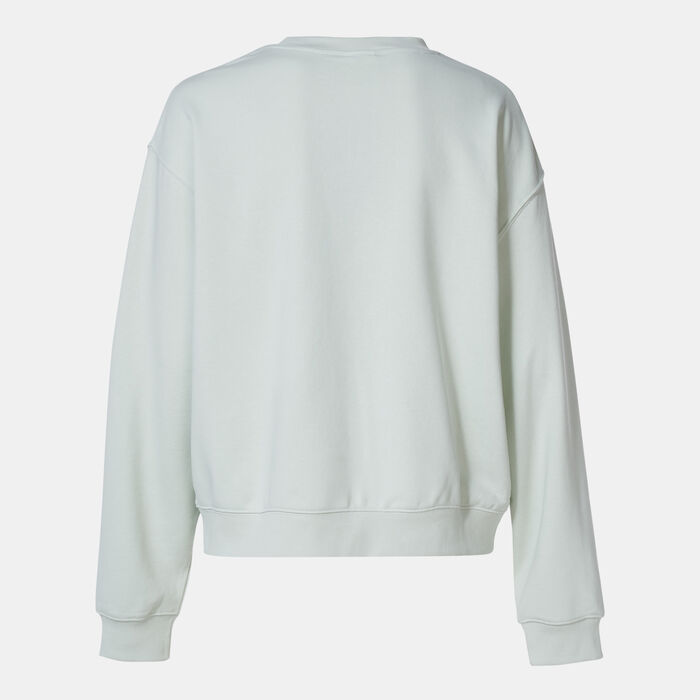 نيو بالانس سويت شيرت سبورت ايسنشالز فرينش تيري للنساء أخضر image number 1