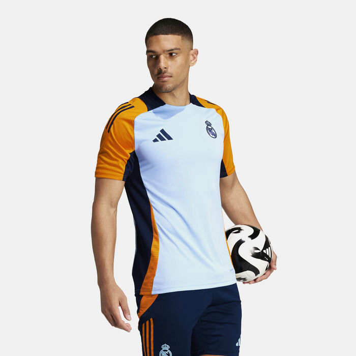 اديداس تيشيرت تمرين كرة القدم ريال مدريد تيرو 24 كومبتيشن للرجال أزرق image number 2