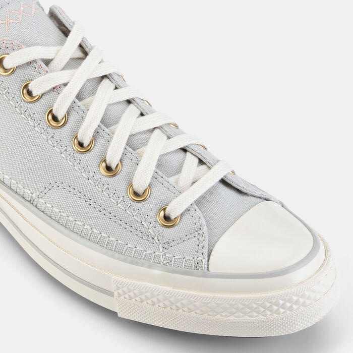 كونفرس حذاء تشاك 70 بخياطة مزخرفة للجنسين بنى image number 4